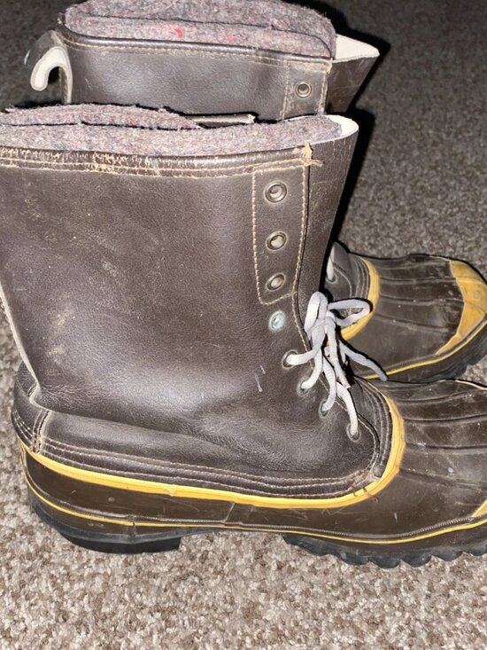 VTG LaCrosse Men\'s 12 Duck Boot Waterproof Insulated Leather Work Winter Brown main image 11